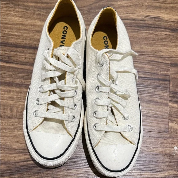 Converse All Star White Canvas Sneakers - Picture 3 of 5